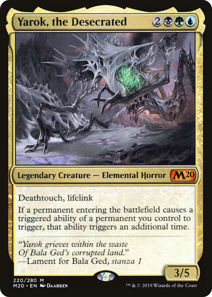 Magic: The Gathering - Yarok, the Desecrated Foil - Core Set 2020