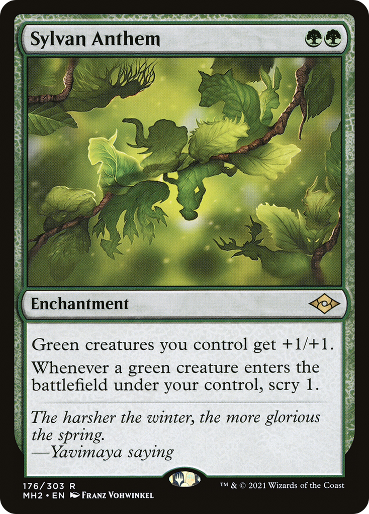 Magic: The Gathering - Sylvan Anthem Foil - Modern Horizons 2