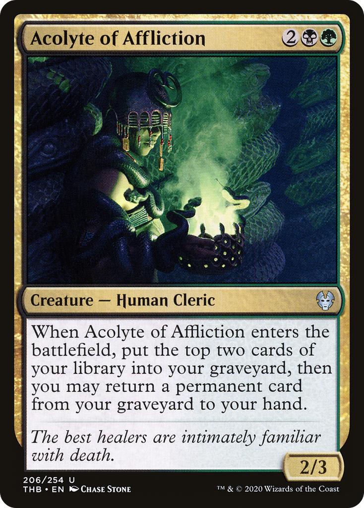 Magic: The Gathering - Acolyte of Affliction Foil - Theros Beyond Death