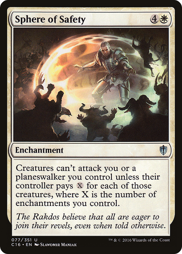 Magic: The Gathering - Sphere of Safety - Commander 2016