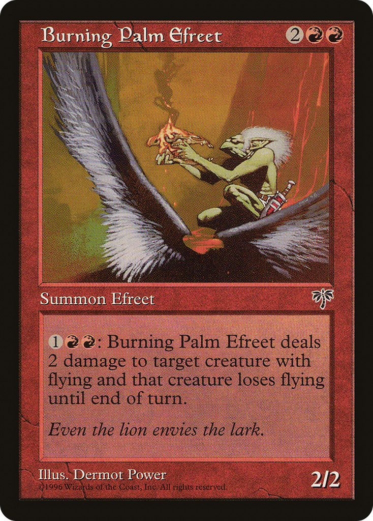 Magic: The Gathering - Burning Palm Efreet - Mirage