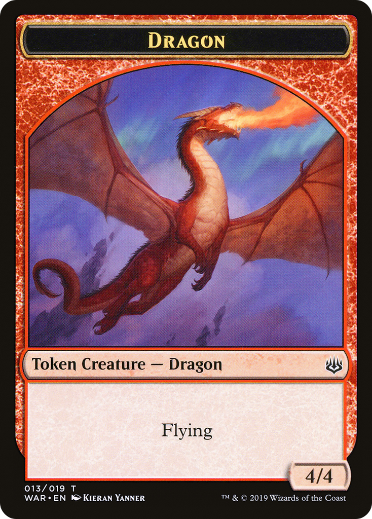 Magic: The Gathering - Dragon Token - War of the Spark Tokens