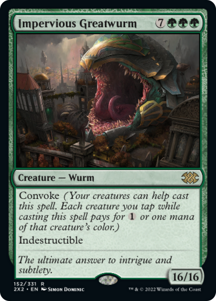Magic: The Gathering - Impervious Greatwurm - Double Masters 2022