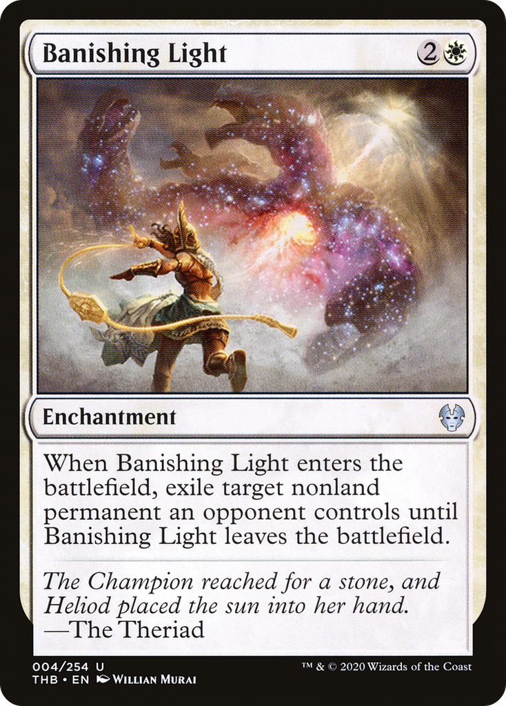 Magic: The Gathering - Banishing Light Foil - Theros Beyond Death