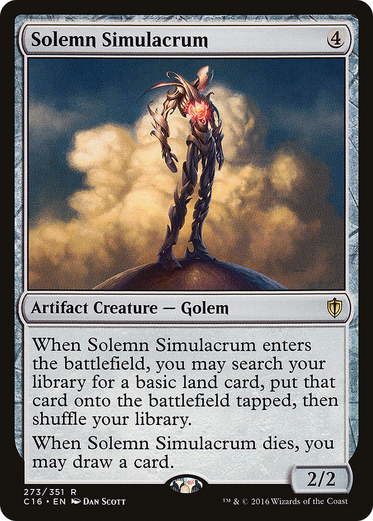 Magic: The Gathering - Solemn Simulacrum - Commander 2016