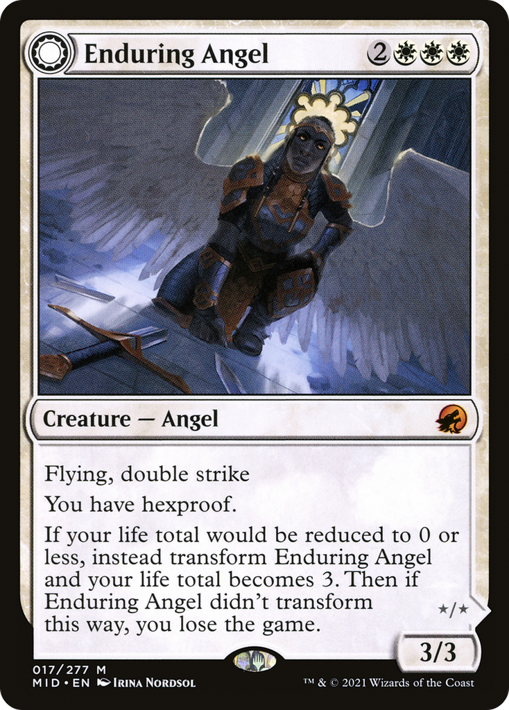 Magic: The Gathering - Enduring Angel // Angelic Enforcer - Innistrad: Midnight Hunt