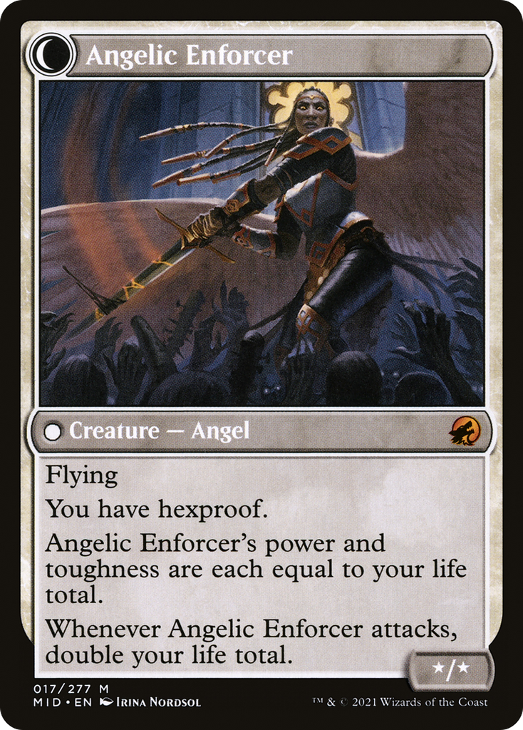 Magic: The Gathering - Enduring Angel // Angelic Enforcer - Innistrad: Midnight Hunt
