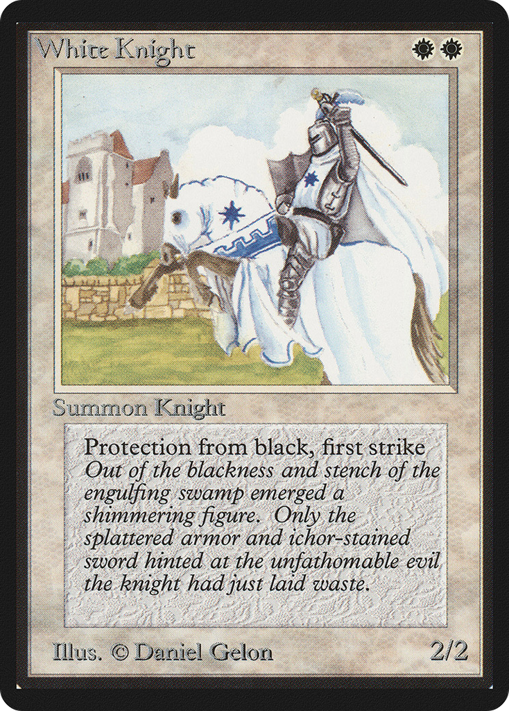 Magic: The Gathering - White Knight - Limited Edition Beta