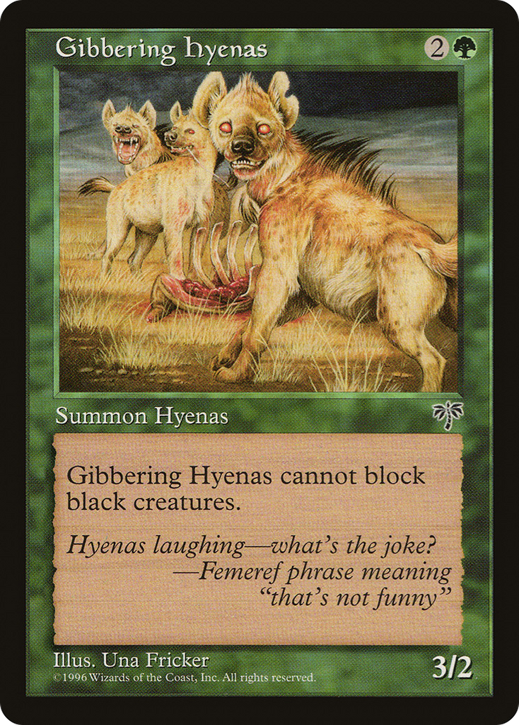 Magic: The Gathering - Gibbering Hyenas - Mirage