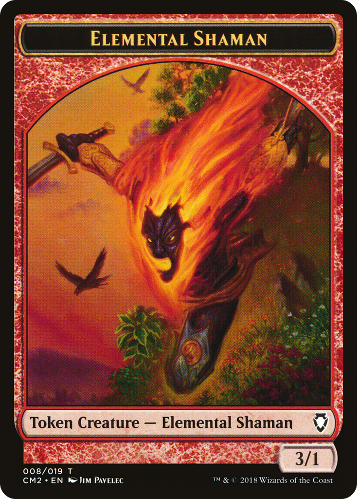 Magic: The Gathering - Elemental Shaman Token - Commander Anthology Volume II Tokens