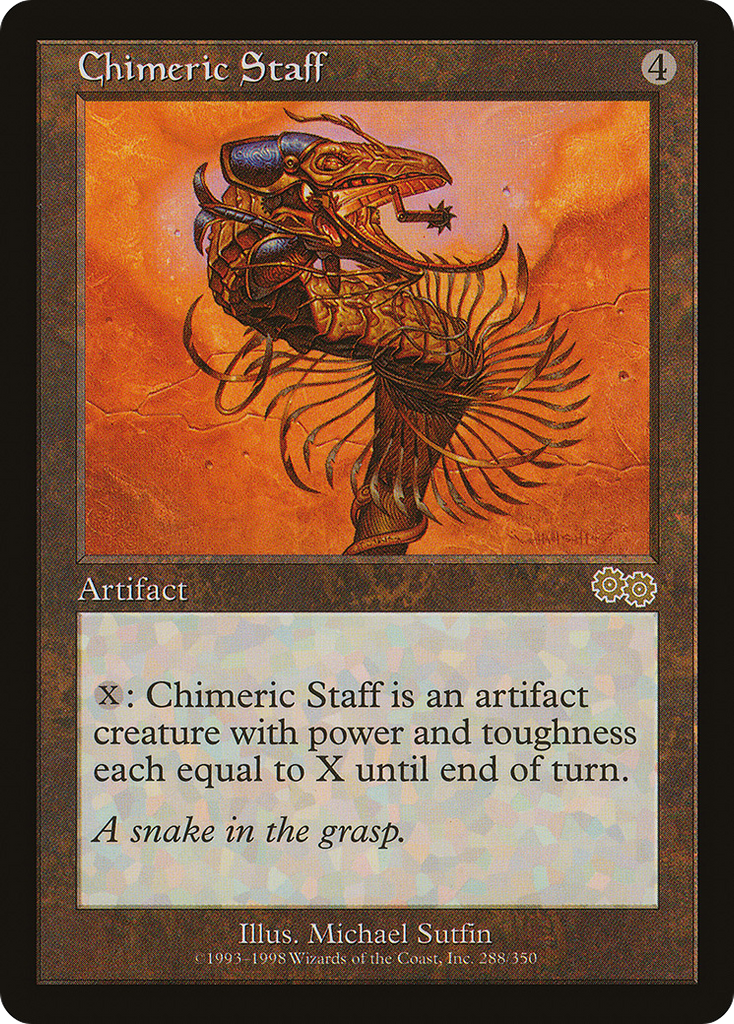 Magic: The Gathering - Chimeric Staff - Urza's Saga