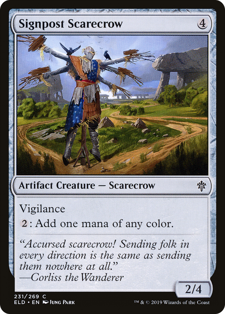 Magic: The Gathering - Signpost Scarecrow - Throne of Eldraine