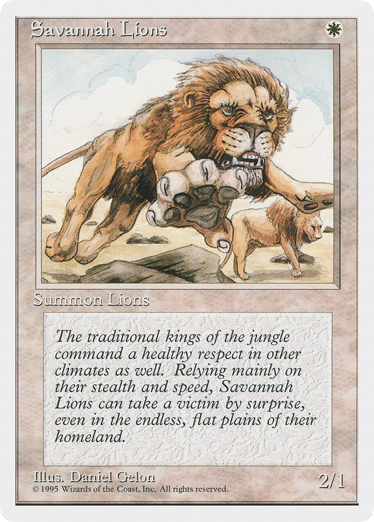 Magic: The Gathering - Savannah Lions - Fourth Edition