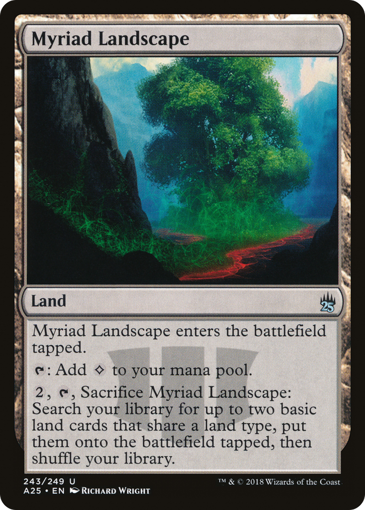 Magic: The Gathering - Myriad Landscape - Masters 25