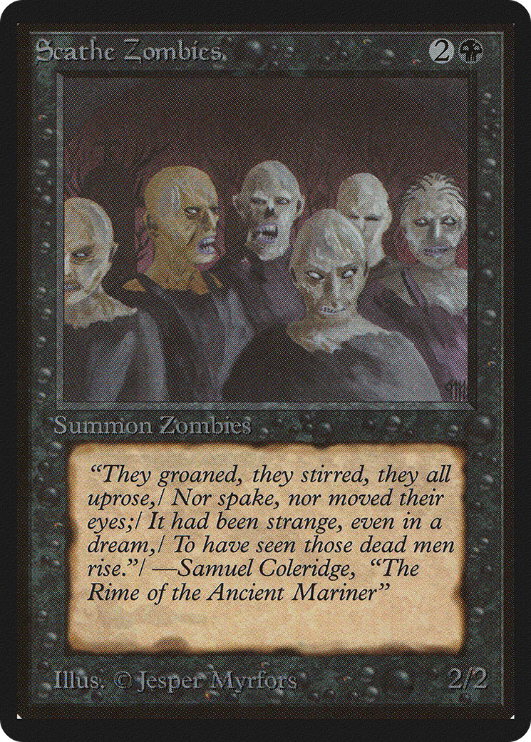 Magic: The Gathering - Scathe Zombies - Limited Edition Beta