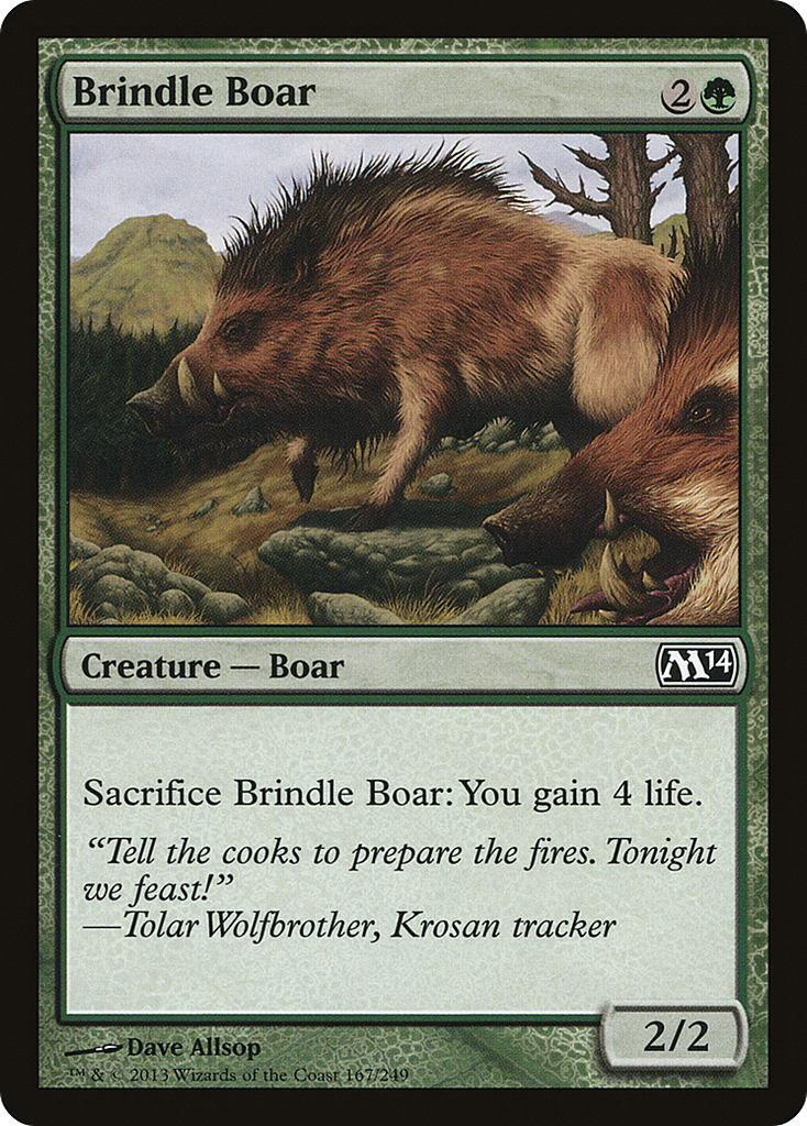 Magic: The Gathering - Brindle Boar - Magic 2014