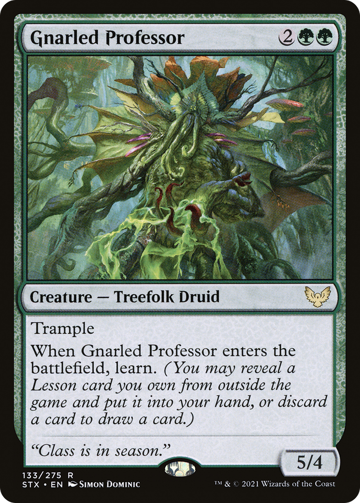 Magic: The Gathering - Gnarled Professor Foil - Strixhaven: School of Mages