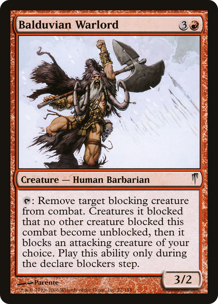 Magic: The Gathering - Balduvian Warlord - Coldsnap