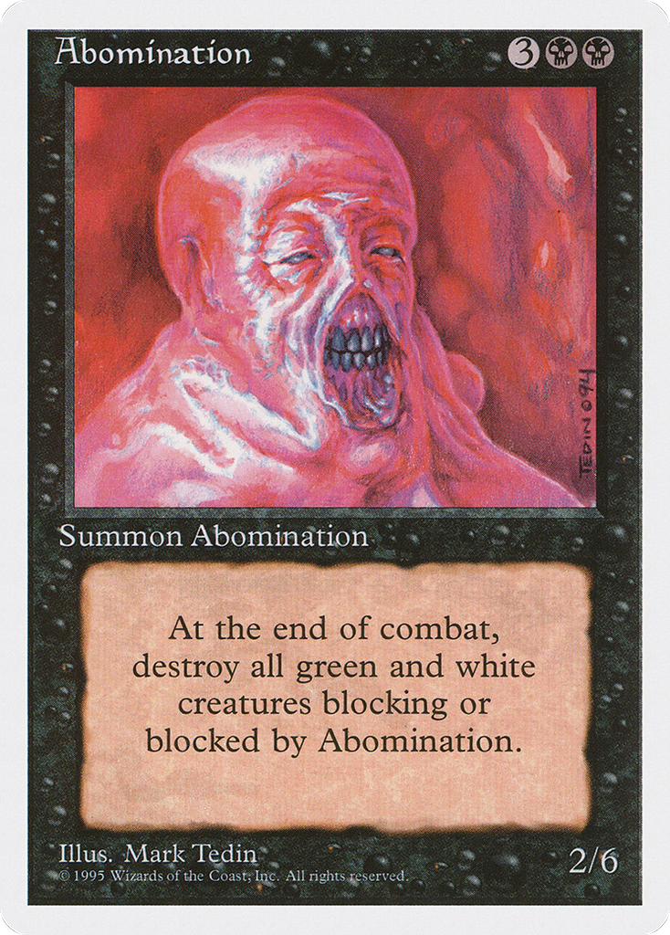 Magic: The Gathering - Abomination - Fourth Edition