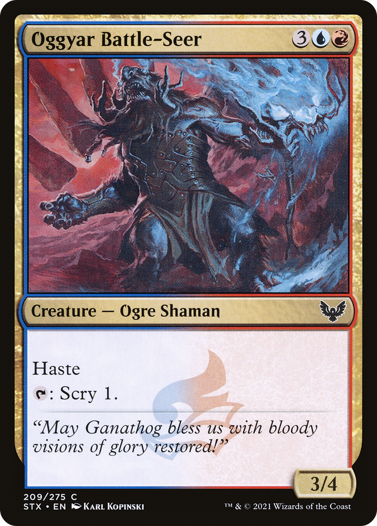 Magic: The Gathering - Oggyar Battle-Seer Foil - Strixhaven: School of Mages