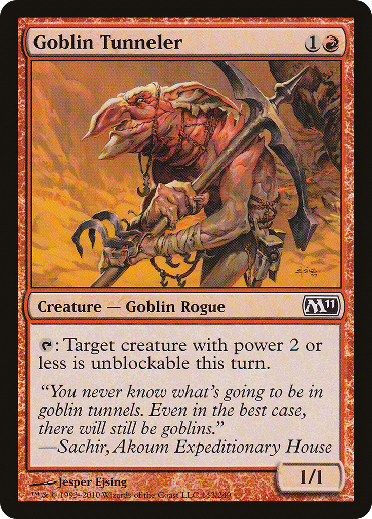 Magic: The Gathering - Goblin Tunneler - Magic 2011