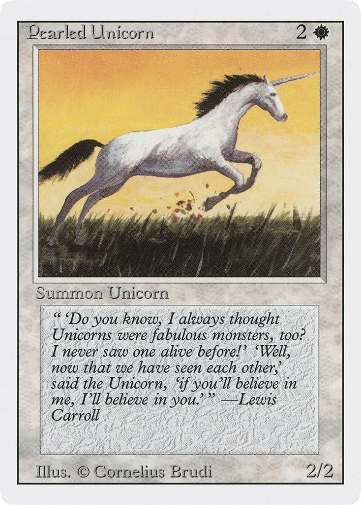 Magic: The Gathering - Pearled Unicorn - Revised Edition