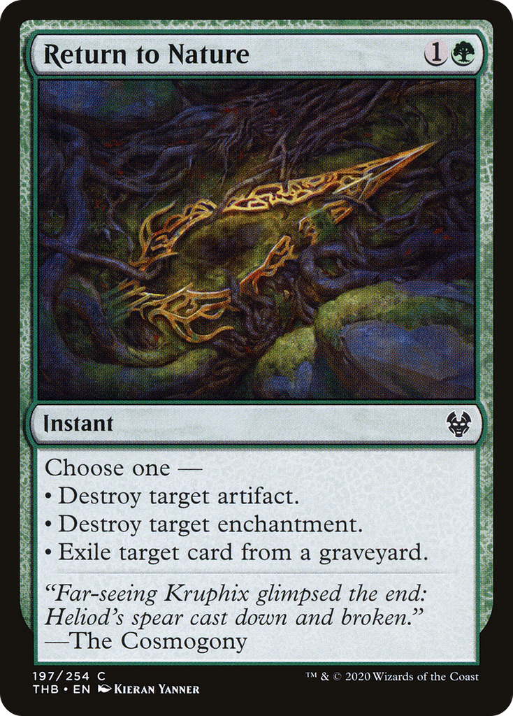 Magic: The Gathering - Return to Nature Foil - Theros Beyond Death