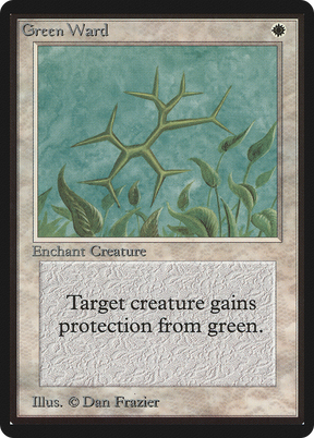 Magic: The Gathering - Green Ward - Limited Edition Beta