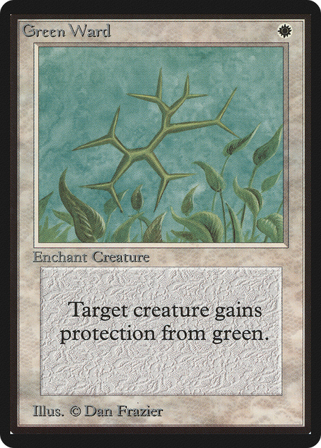Magic: The Gathering - Green Ward - Limited Edition Beta