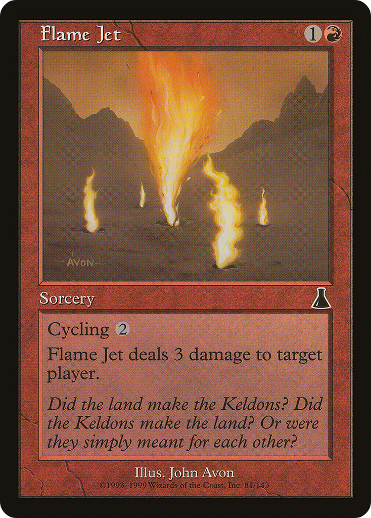 Magic: The Gathering - Flame Jet - Urza's Destiny