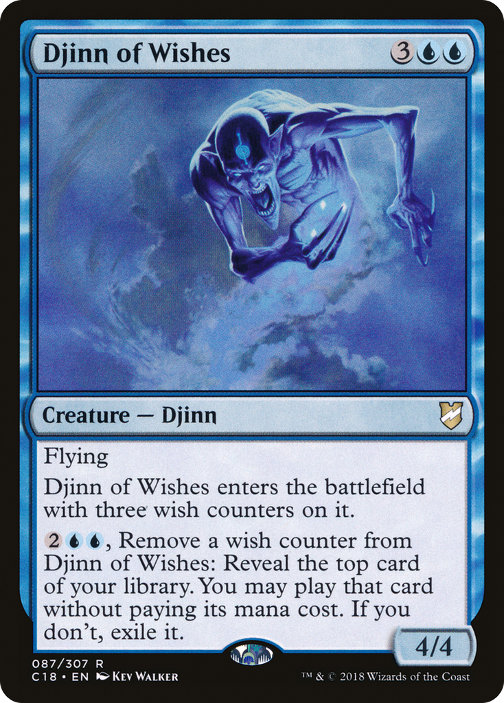 Magic: The Gathering - Djinn of Wishes - Commander 2018