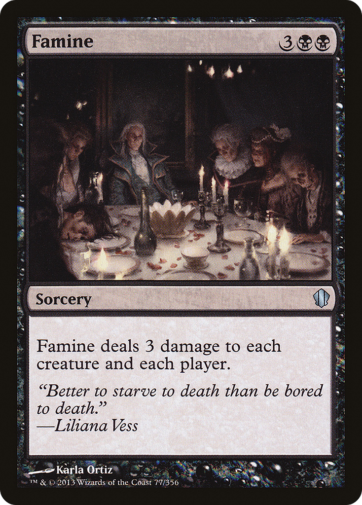 Magic: The Gathering - Famine - Commander 2013