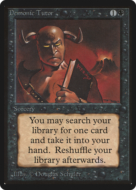 Magic: The Gathering - Demonic Tutor - Limited Edition Beta