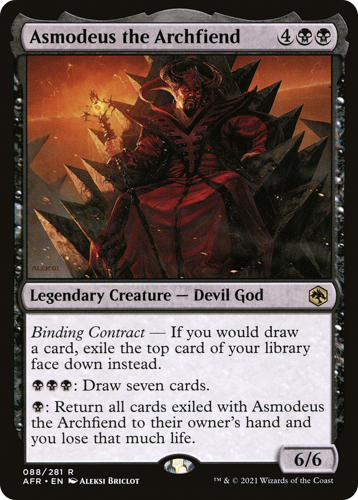 Magic: The Gathering - Asmodeus the Archfiend Foil - Adventures in the Forgotten Realms