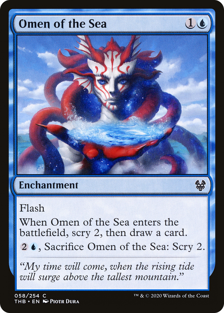 Magic: The Gathering - Omen of the Sea Foil - Theros Beyond Death