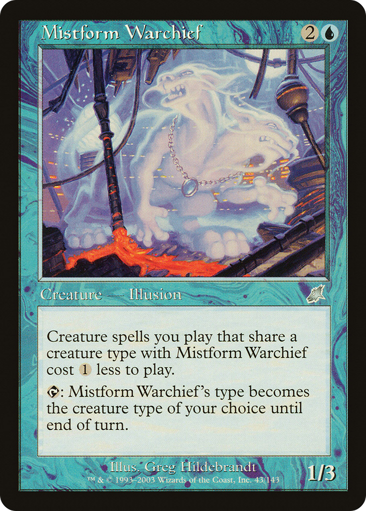 Magic: The Gathering - Mistform Warchief - Scourge