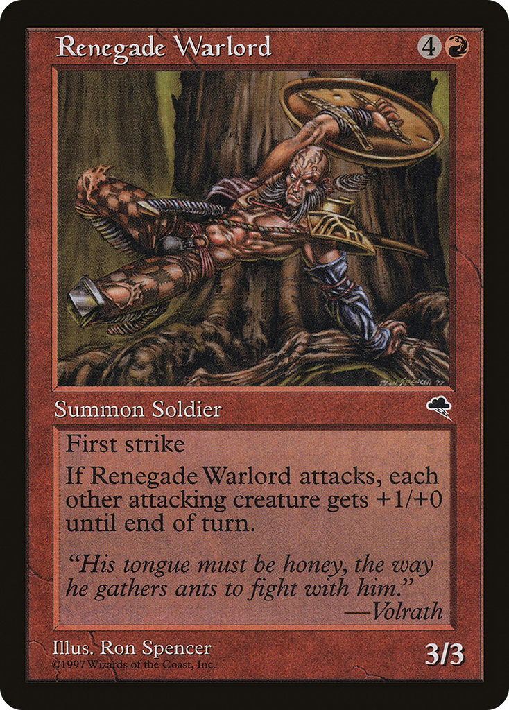 Magic: The Gathering - Renegade Warlord - Tempest