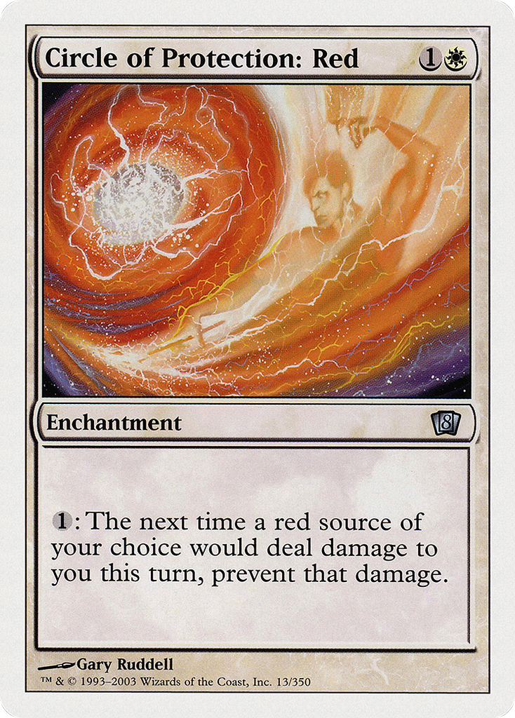 Magic: The Gathering - Circle of Protection: Red - Eighth Edition