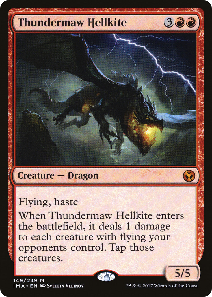 Magic: The Gathering - Thundermaw Hellkite - Iconic Masters