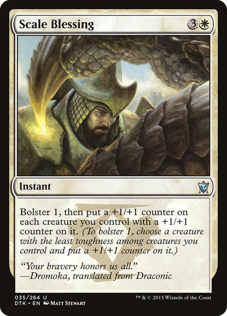 Magic: The Gathering - Scale Blessing - Dragons of Tarkir