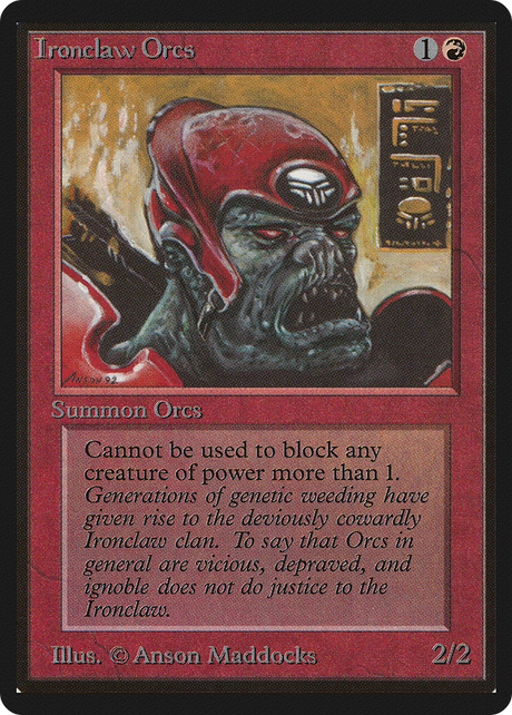 Magic: The Gathering - Ironclaw Orcs - Limited Edition Beta