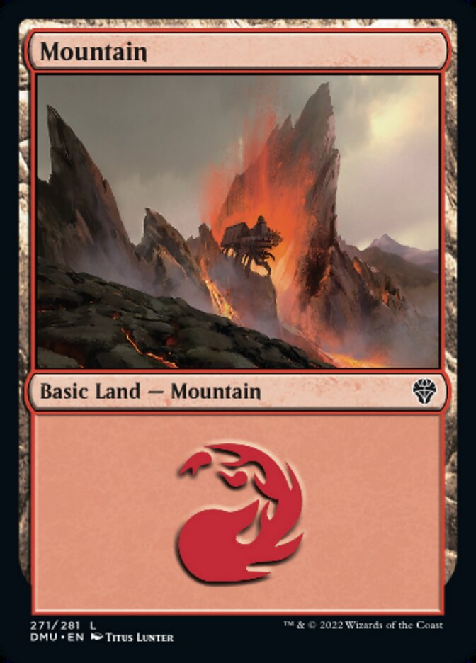 Magic the Gathering - Mountain #271 Foil - Dominaria United