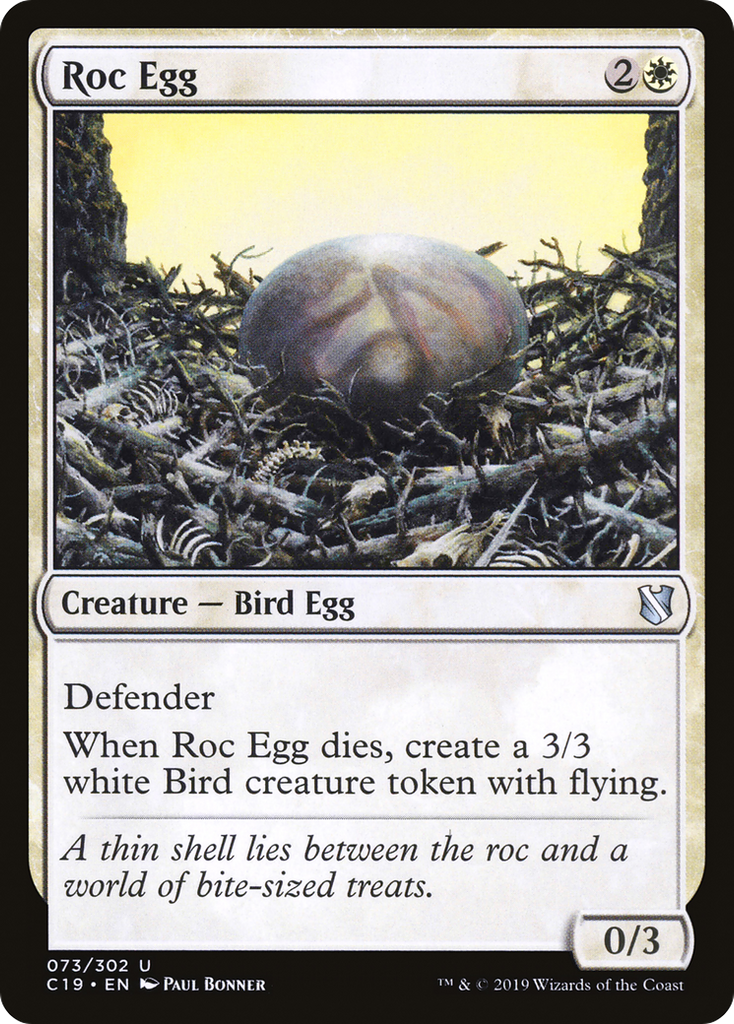 Magic: The Gathering - Roc Egg - Commander 2019