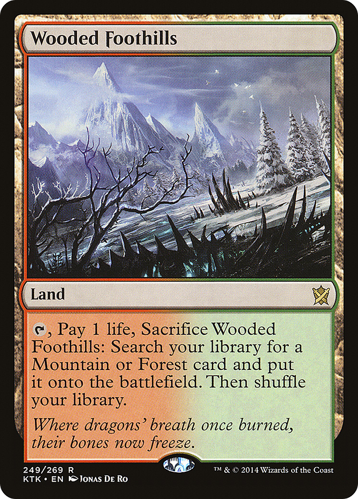 Magic: The Gathering - Wooded Foothills - Khans of Tarkir