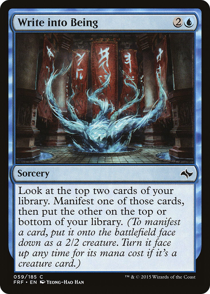 Magic: The Gathering - Write into Being - Fate Reforged
