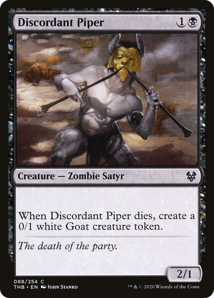 Magic: The Gathering - Discordant Piper Foil - Theros Beyond Death