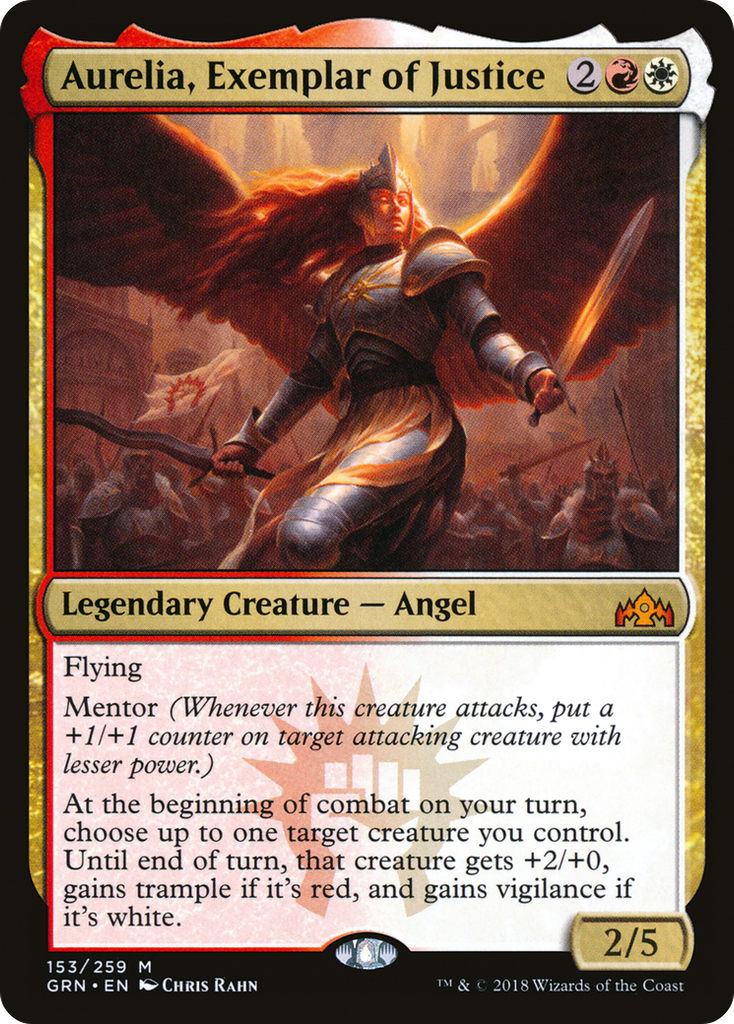 Magic: The Gathering - Aurelia, Exemplar of Justice - Guilds of Ravnica