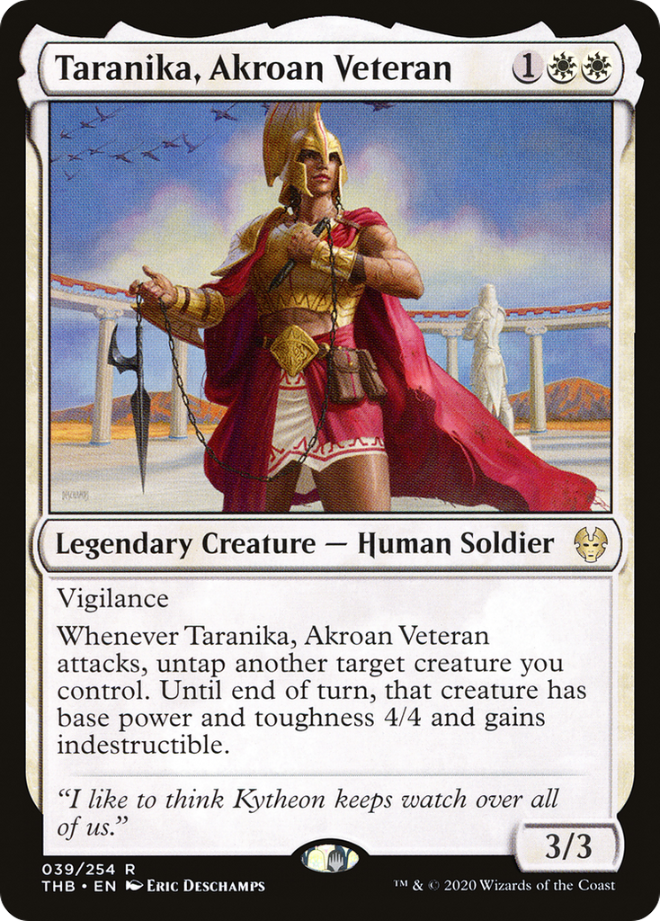 Magic: The Gathering - Taranika, Akroan Veteran Foil - Theros Beyond Death