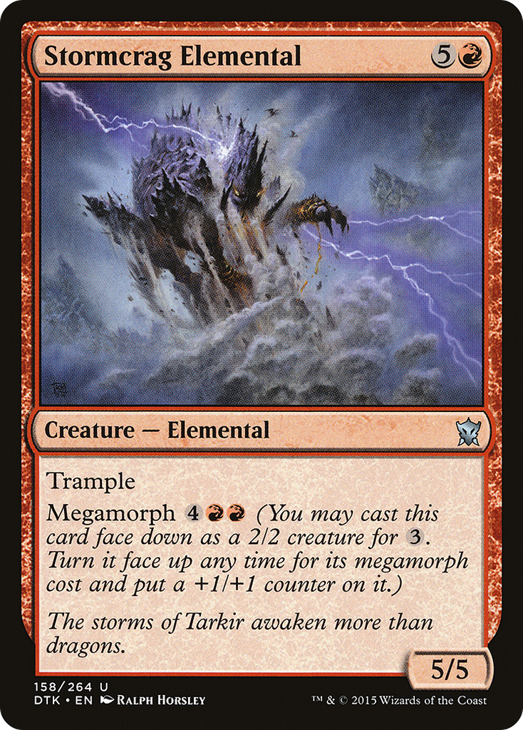 Magic: The Gathering - Stormcrag Elemental - Dragons of Tarkir