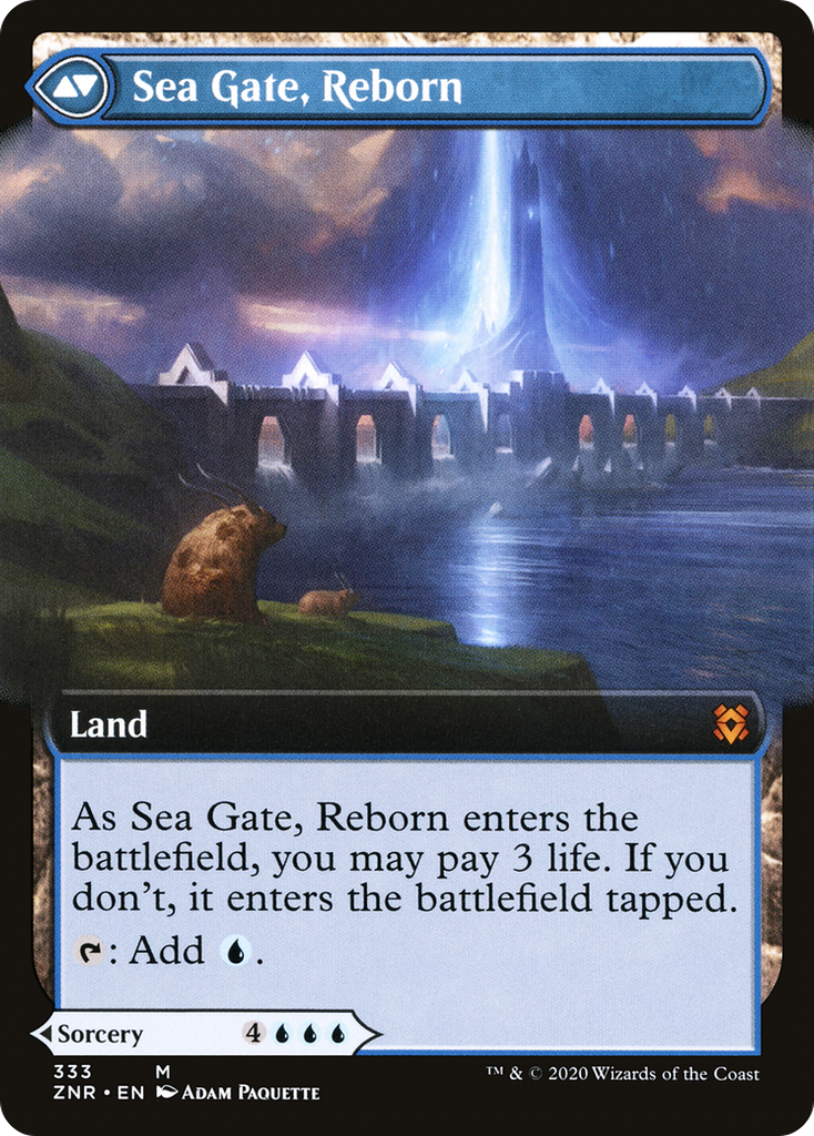 Magic: The Gathering - Sea Gate Restoration // Sea Gate, Reborn - Zendikar Rising